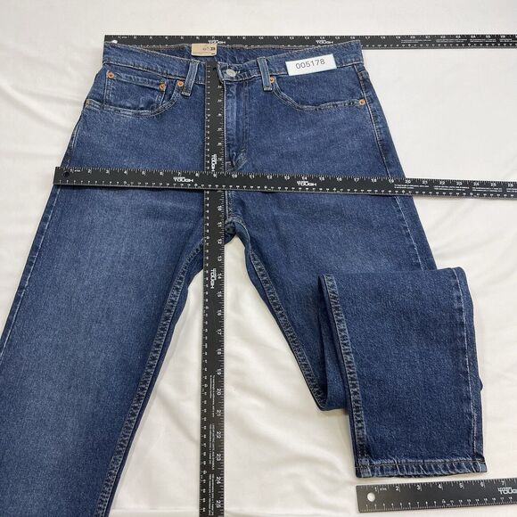 Levi's 512 Lo-Ball Jeans Men's 32x32 Blue Flex Stretch Large Tab American Denim - Picture 10 of 12